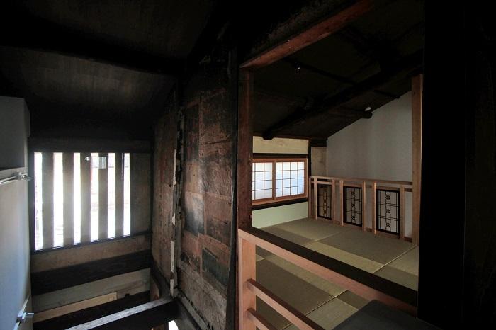 京都市上京区猪熊通丸太町下る中之町の売買物件/玄関上部の吹き抜け