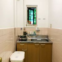 大阪市中央区伏見町２丁目の賃貸物件/給湯室。ここにもツタが見えます