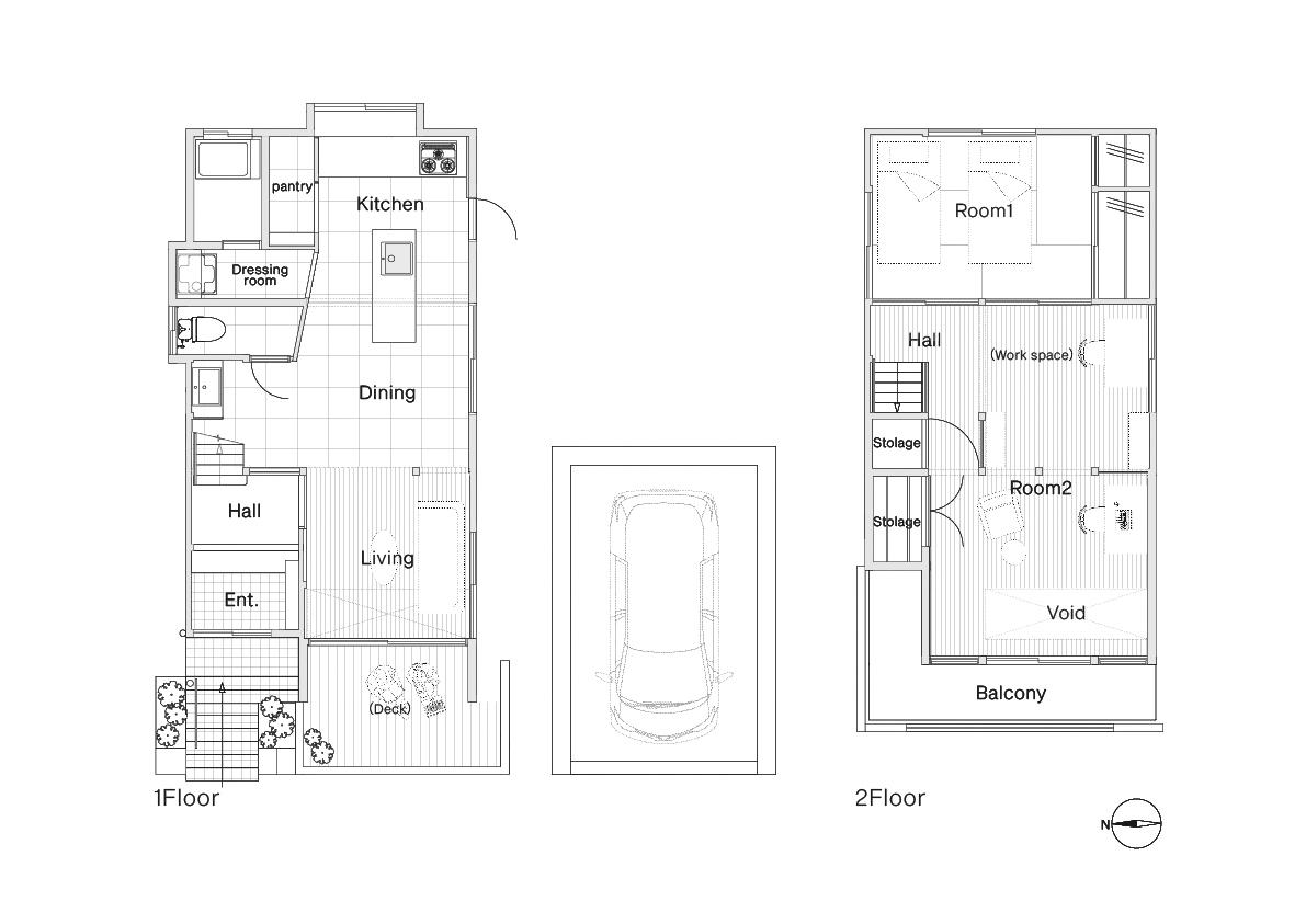 東大阪市五条町9の売買物件/間取り図。付帯ガレージの内寸:約D4950✖️W3000✖️H1600 (Hは入口垂壁部分の高さ)。