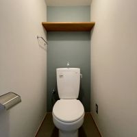 堺市南区原山台1丁2-1の売買物件/トイレはブルーグレーのポイントクロス