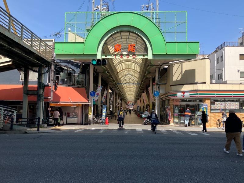 大阪市大正区泉尾4丁目の賃貸物件/近所には明るい商店街もあります。ここでなんでもそろいますよ！