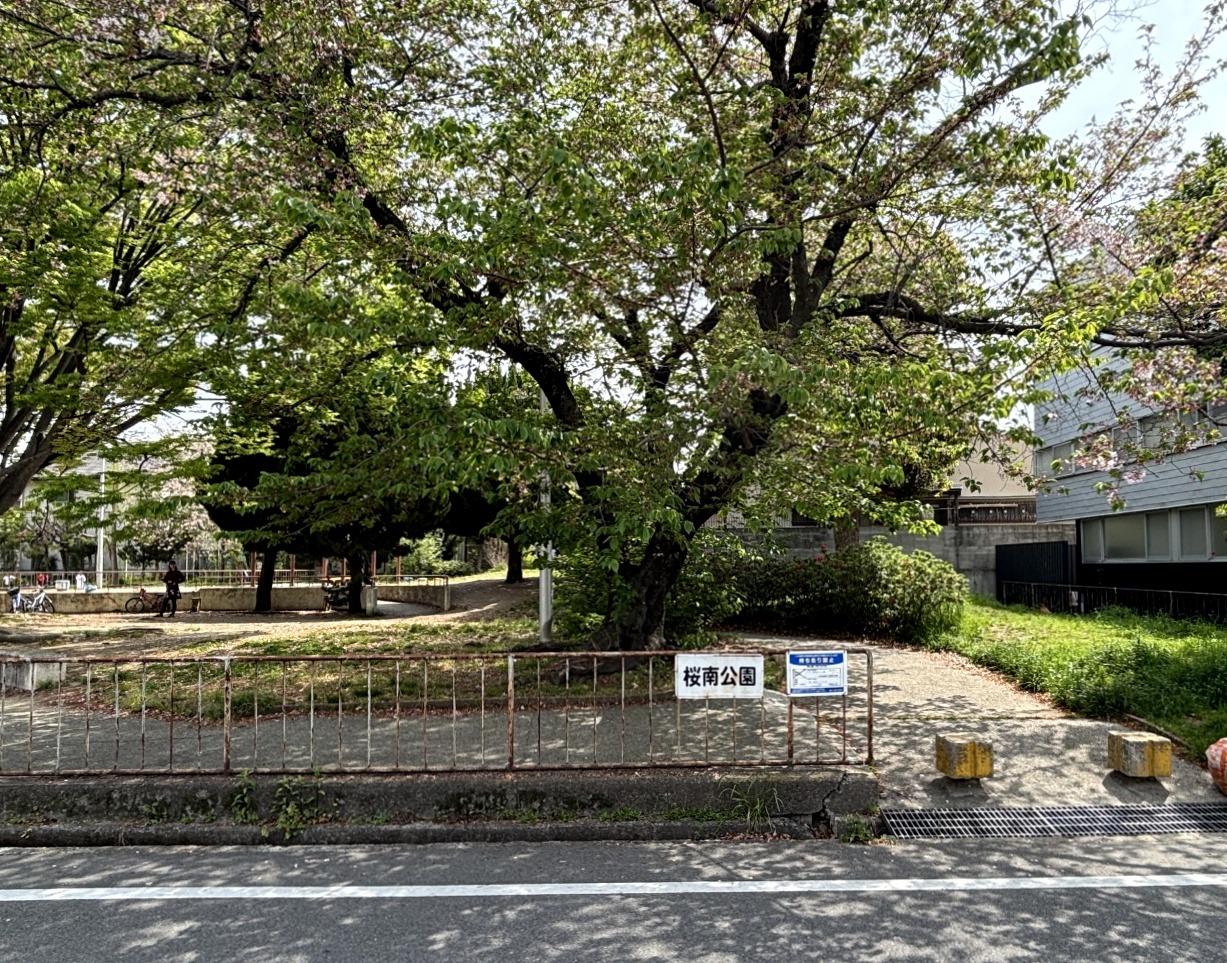 大阪府箕面市桜5丁目の売買物件/物件の隣には桜が綺麗に咲く公園があります。