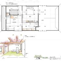大阪府堺市南区泉田中462-2の売買物件/2Fに個室を設けるプランの一例です。