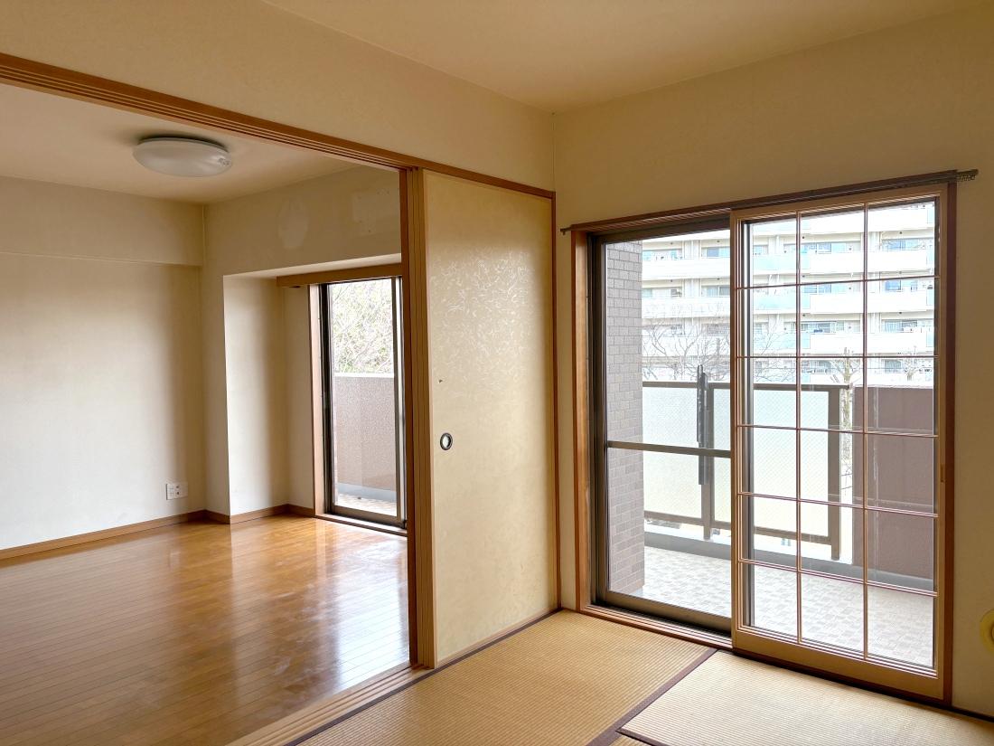 大阪市住吉区大領の売買物件/南東バルコニーなので、日当たりも良し。