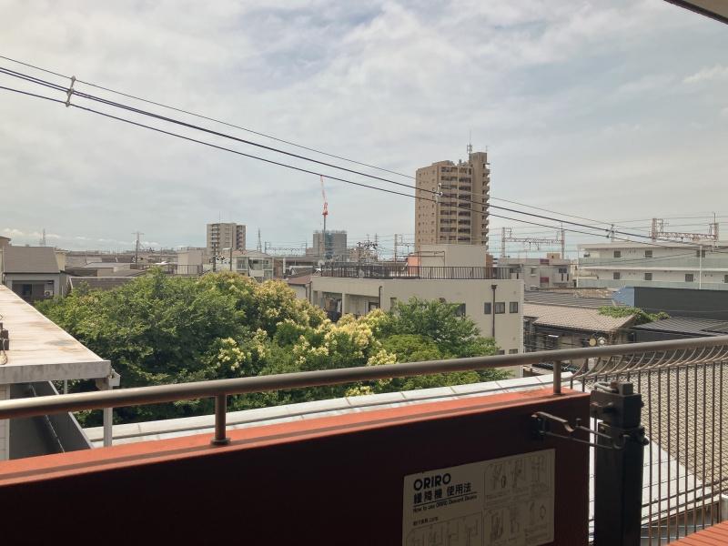 大阪市住之江区住之江１丁目の賃貸物件/眺望に、お向かいの緑をプラス。