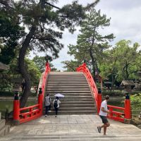 大阪市住吉区上住吉２丁目の賃貸物件/象徴的な反橋。