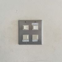 大阪市東淀川区の賃貸物件/愛着ポイント①：電気スイッチにテプラ。（親切〜）
