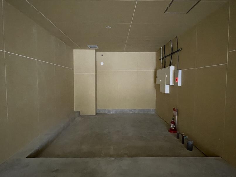 大阪市北区東天満１丁目の賃貸物件/区画の奥の方は20センチほど、床の土間が下がっています。