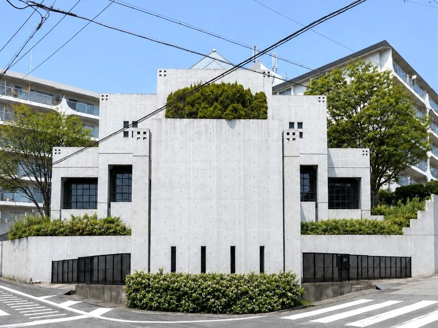 大阪府豊中市東豊中町２丁目の賃貸物件/重厚感のあるシンメトリー建築。