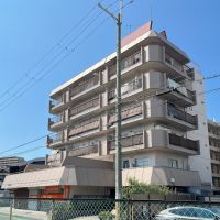 大阪府八尾市安中町1丁目の賃貸物件/レトロな外観。