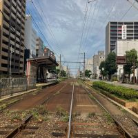 大阪府堺市堺区宿院町東４丁の賃貸物件/路面電車が通る町。