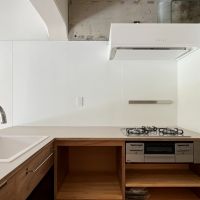 大阪府大阪市阿倍野区帝塚山1丁目の賃貸物件/シンクとコンロが分かれ、作業スペースも確保されています。