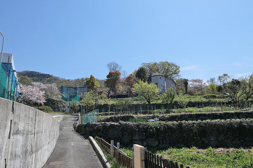 東大阪市客坊町の賃貸物件/段々畑の先に現れる「すいれん館」