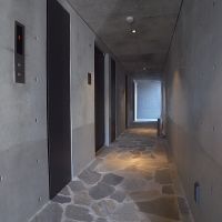 杉並区久我山の賃貸物件/共用廊下はなんだか洞窟みたい。