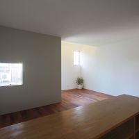 豊島区駒込の賃貸物件/キッチンからリビング全体を見渡す