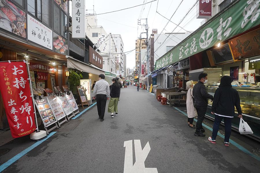 中央区築地の賃貸物件/築地場外市場は観光客が戻ってきています