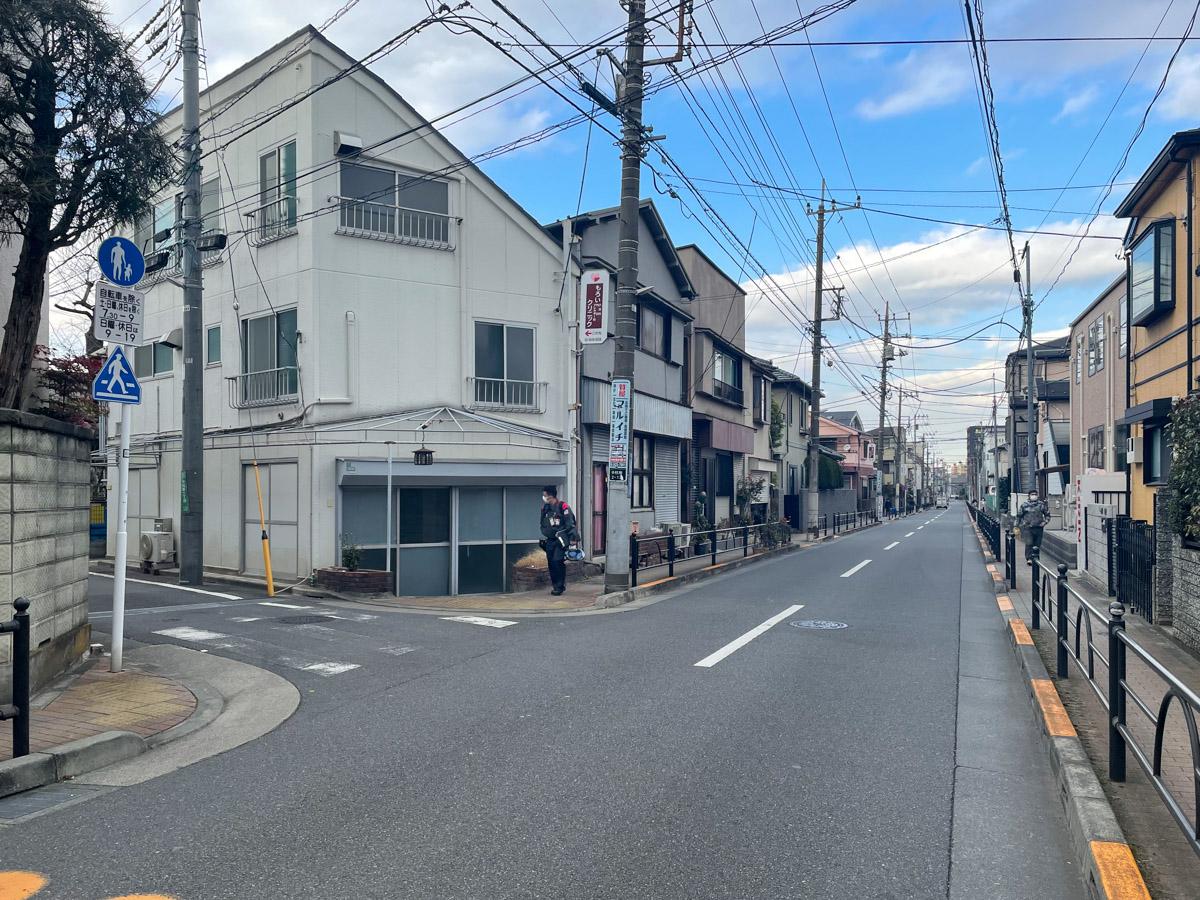 練馬区中村南の賃貸物件/前面道路