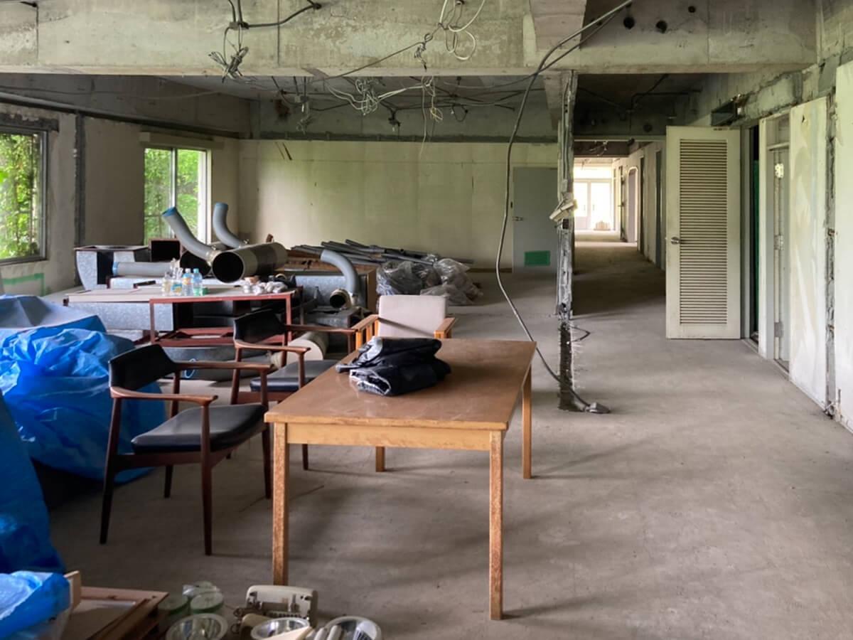 静岡県伊東市川奈の売買物件/1階入口すぐのスペース（解体後の現状写真）