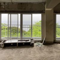 静岡県伊東市川奈の売買物件/2階の部屋：海と山が同時に室内から見える（解体後の現状写真）