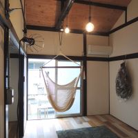 埼玉県蕨市中央の賃貸物件/庭を前にハンモックでゆらゆら過ごすひととき