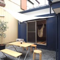 埼玉県蕨市中央の賃貸物件/タープを日除けにして夏も庭を楽しみたい！