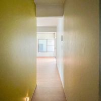 品川区平塚の賃貸物件/カラシ色の壁の通路を抜けるとお部屋が待っている