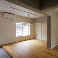 品川区豊町の賃貸物件/荷物が多くなければ、2人分の衣類はちゃんと入りそう。こちらもカーテンで隠せる