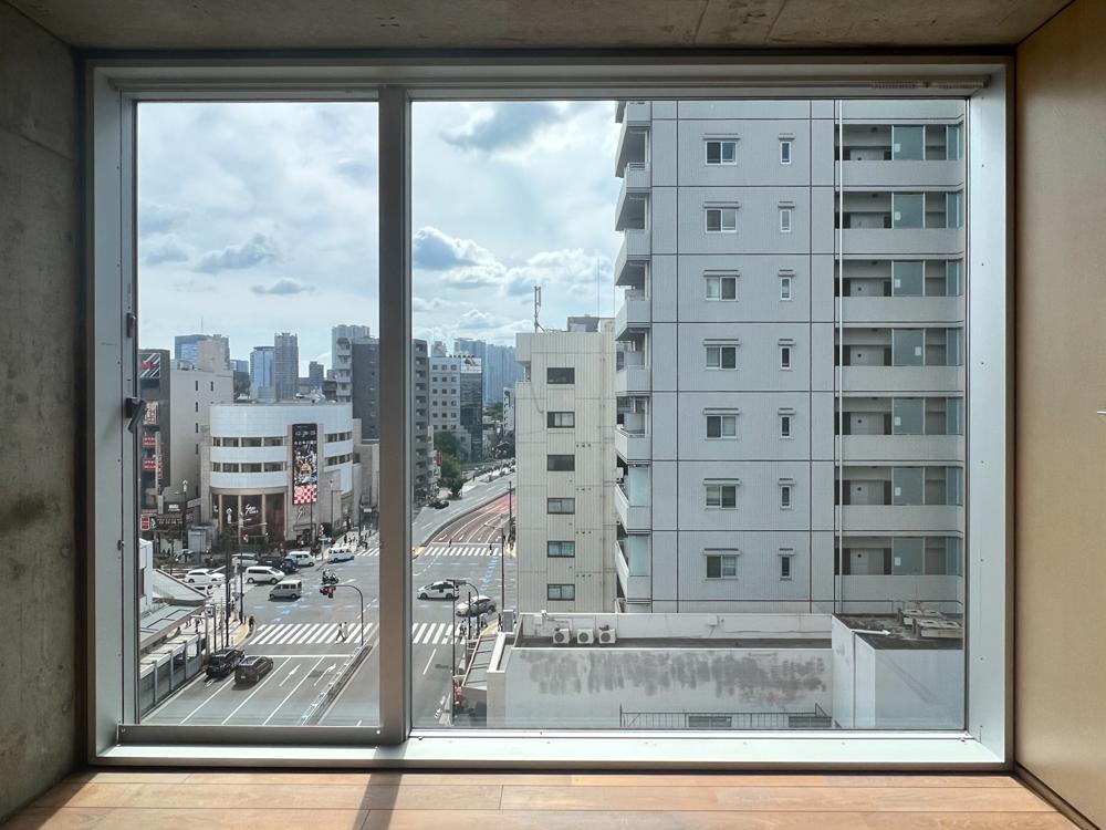 江東区門前仲町の賃貸物件/南向きの窓からの眺望