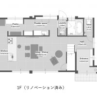 沖縄県那覇市首里崎山町の売買物件/1階部分はリノベーション済み。図面通りの間取りでお引渡しになります