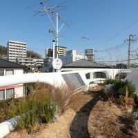 町田市大蔵町の売買物件/屋上は植木が植えられている