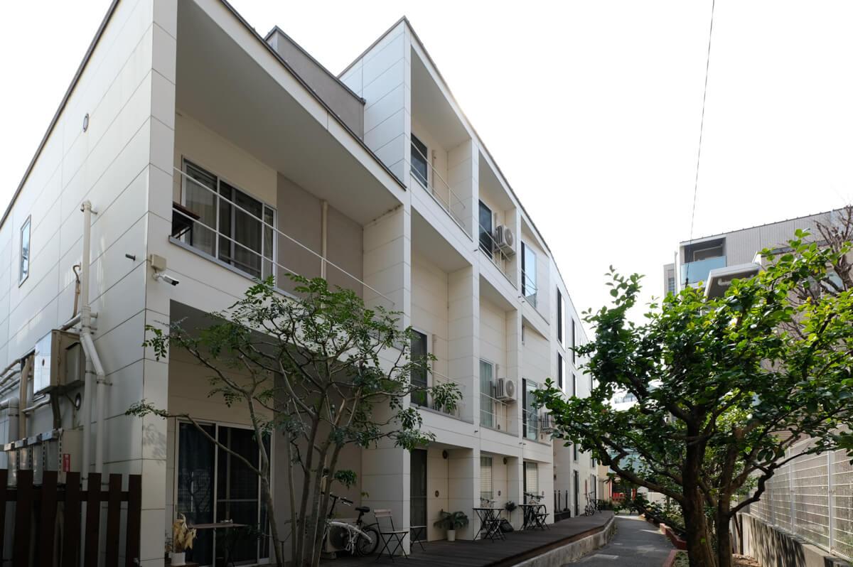 練馬区貫井の賃貸物件/テラス側からの外観
