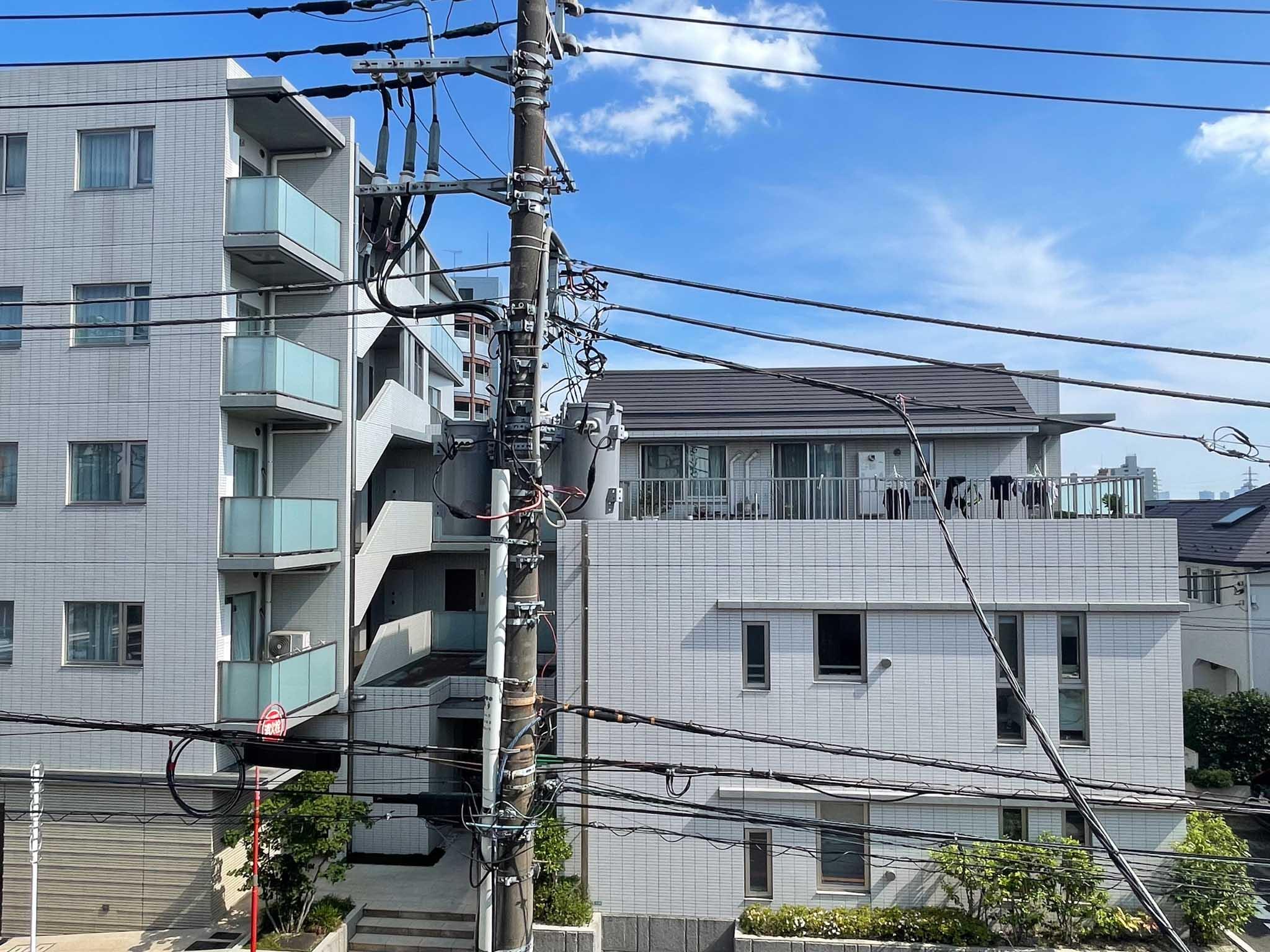 目黒区柿の木坂の賃貸物件/西側のベランダからの眺め