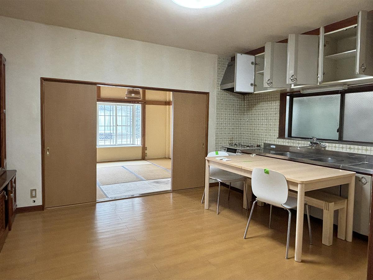 荒川区西尾久の賃貸物件/2階：ダイニングキッチン。住まない場合はスタッフルームや倉庫として