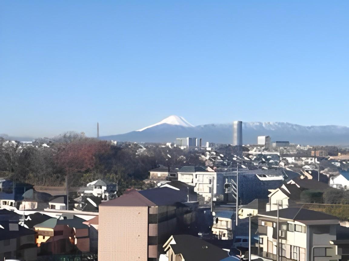 横浜市鶴見区北寺尾の賃貸物件/冬の晴天日には富士山も見えます