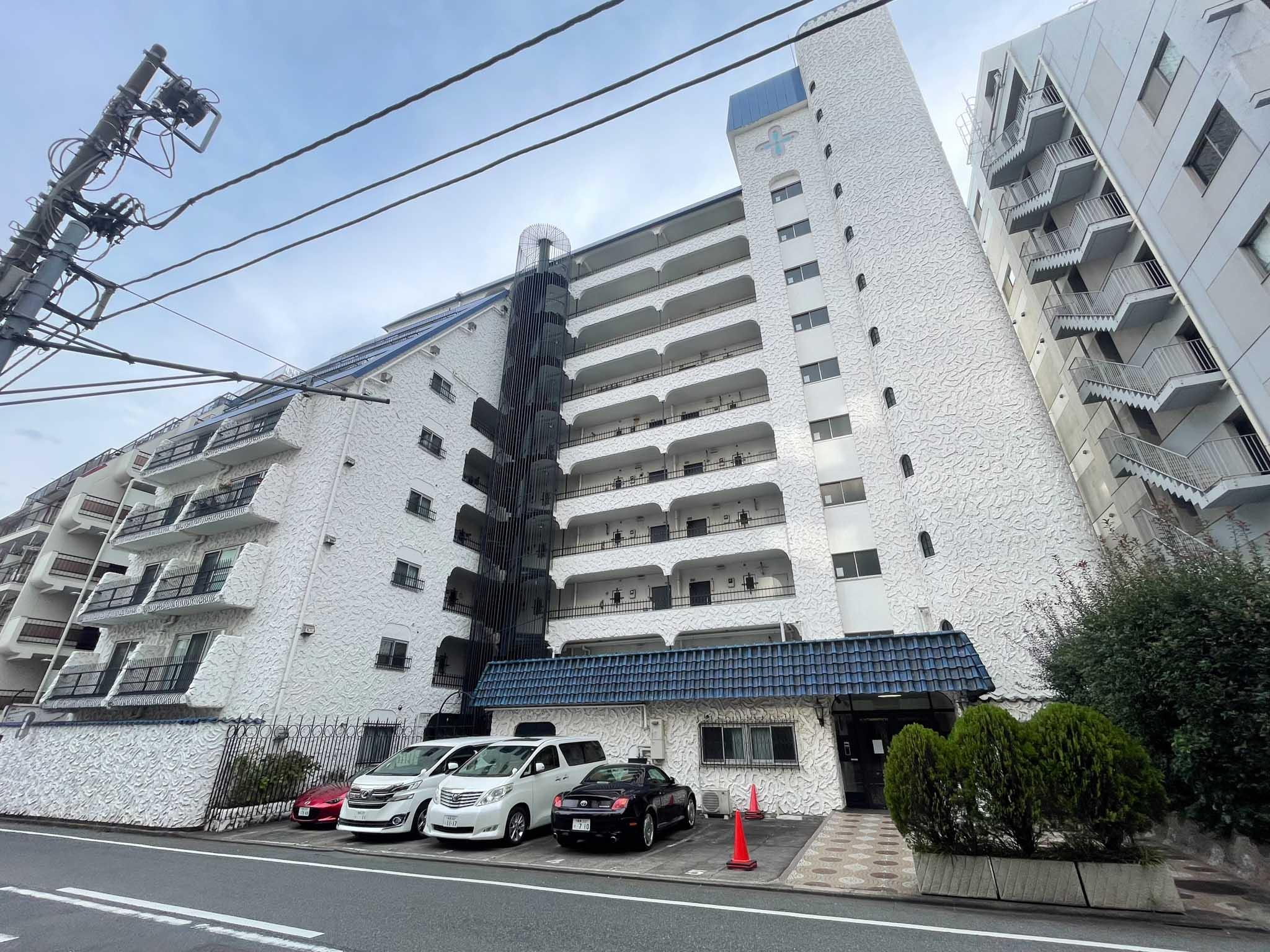 中野区東中野の賃貸物件/外観を北側から