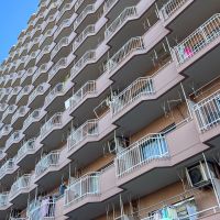 中央区築地の賃貸物件/近くで見るとなかなか迫力があります
