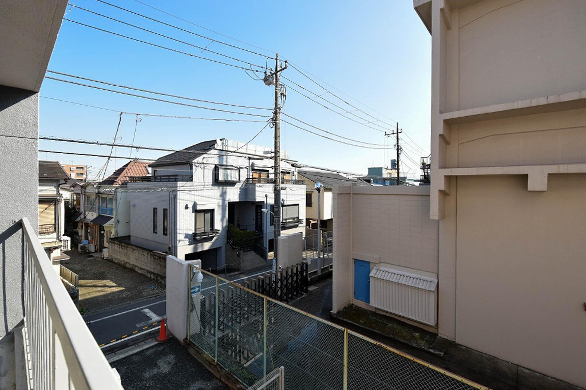 品川区豊町の賃貸物件/バルコニーからの眺め（写真は2階のもの）