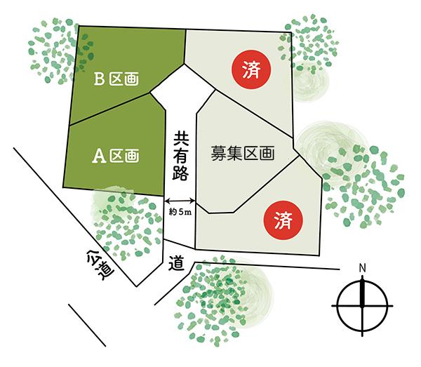 宮城県仙台市泉区朴沢鳥居原の売買物件/分譲地の全体像