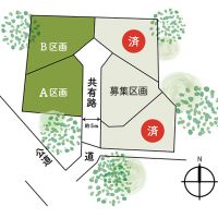 宮城県仙台市泉区朴沢鳥居原の売買物件/分譲地の全体像