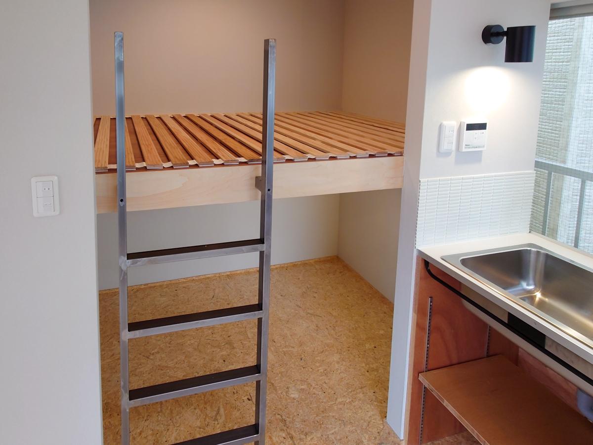 板橋区大谷口上町の賃貸物件/ロフト部分には寝具が置ける、すのこがあります