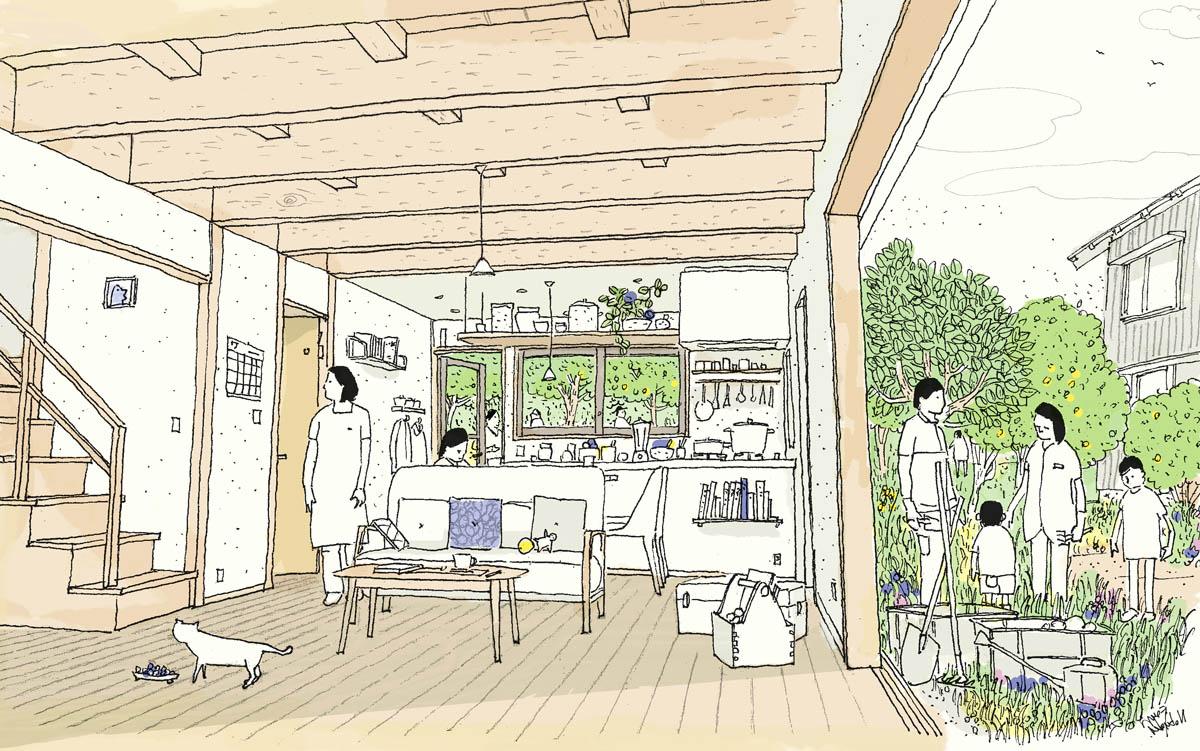 東京都東久留米市南町の売買物件/緑を通じて、自然にコミュニケーションが生まれる。そんな住まいづくりを目指します
