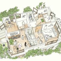 東京都東久留米市南町の売買物件/2階のレイアウトイメージ（オプション仕様を含む形です）