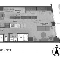 杉並区高円寺南の賃貸物件/203・303：図面