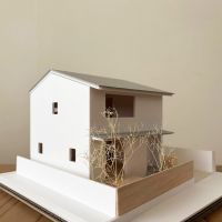 東久留米市小山の売買物件/模型外観　お庭につながるデッキがある