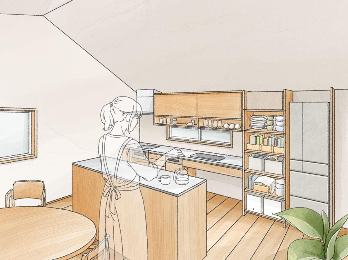 東久留米市小山の売買物件/ダイニングキッチンイメージ