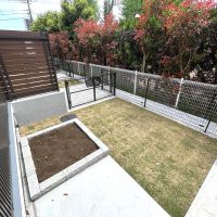 武蔵野市境の賃貸物件/家庭菜園ができる土のコーナーがある庭（ADタイプの1F専用庭）