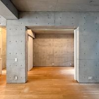 世田谷区世田谷の賃貸物件/リビングから地下洋室を見て