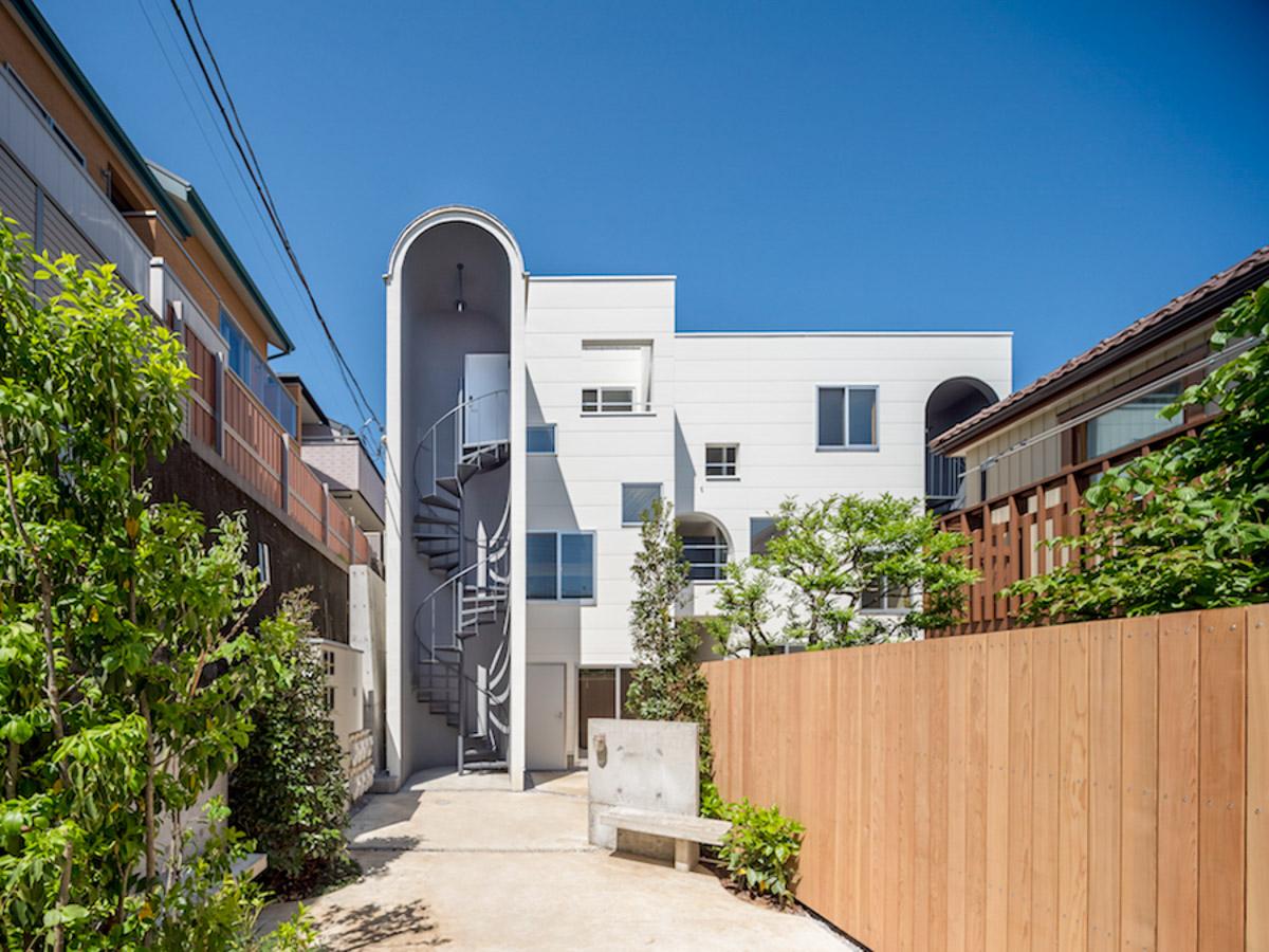 世田谷区代沢の賃貸物件/建物外観※竣工当初の写真です