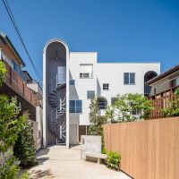 世田谷区代沢の賃貸物件/建物外観※竣工当初の写真です