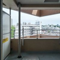 渋谷区恵比寿の売買物件/ベランダ。リビングからも出られます